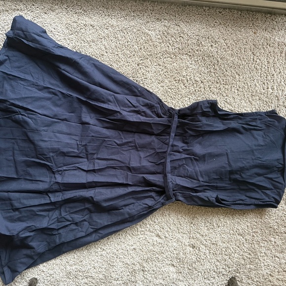 ALO Yoga Navy Button-Down Midi Dress - Picture 3 of 5